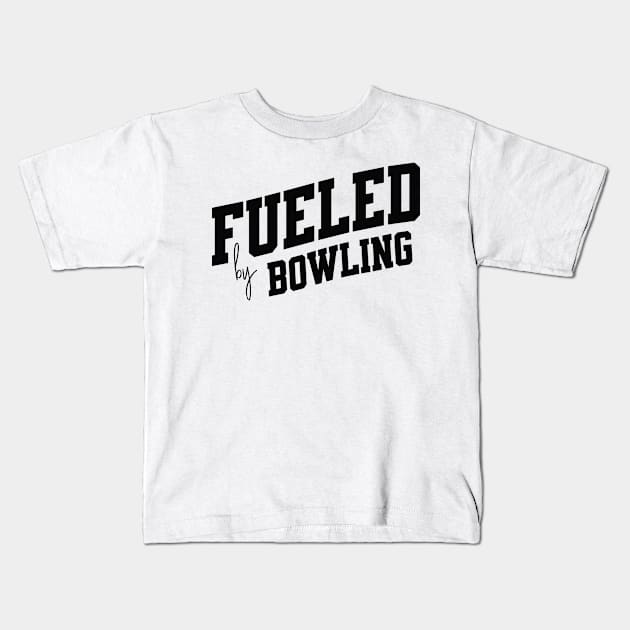 Fueled by Bowling Kids T-Shirt by SpringDesign888